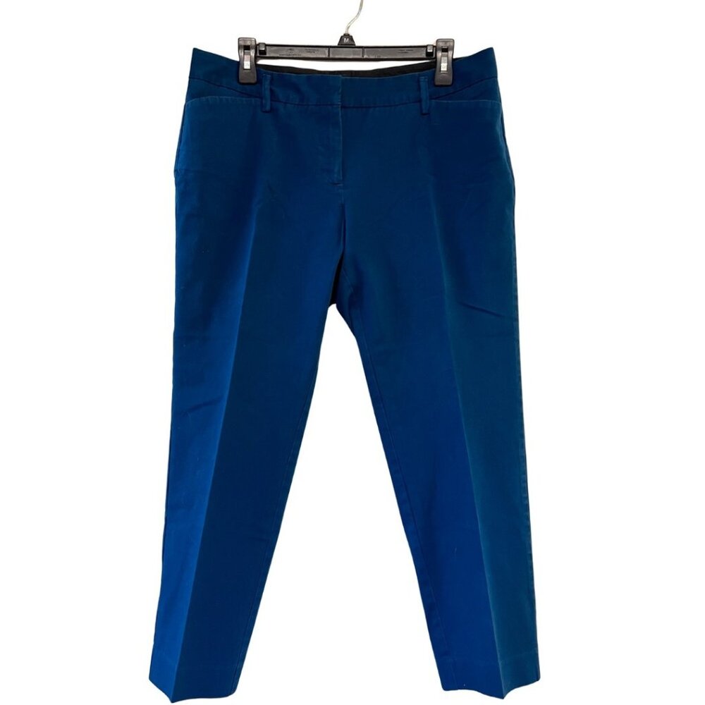 Worthington Women’s Teal Blue Cropped Capri Length Pants Flat Front Size 10